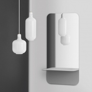 NORMANN COPENHAGEN zrcadlo Horizon kulaté šedé
