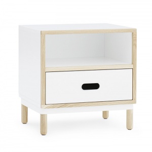 NORMANN COPENHAGEN noční stolek Kabino bílý