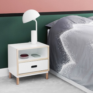 NORMANN COPENHAGEN noční stolek Kabino bílý