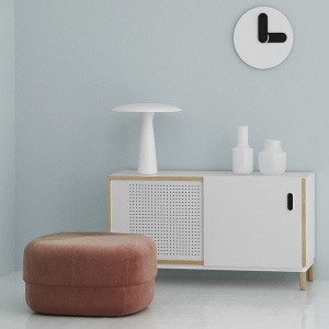 NORMANN COPENHAGEN noční stolek Kabino bílý