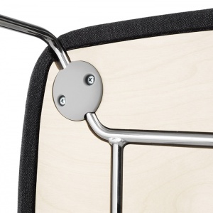 NORMANN COPENHAGEN židle Just Chair ocel/polstrovaná