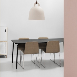 NORMANN COPENHAGEN židle Just Chair ocel/polstrovaná