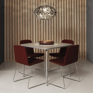 NORMANN COPENHAGEN židle Just Chair chrom/kožená