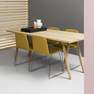 NORMANN COPENHAGEN židle Just Chair chrom/kožená