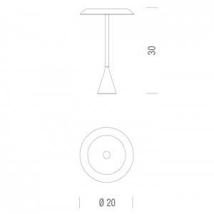 NEMO přenosná stolní lampa Panama Mini černá