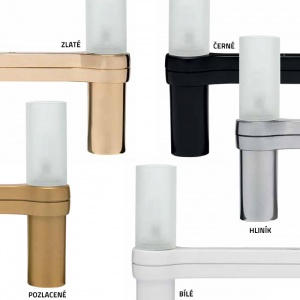 NEMO nástěnné svítidlo Crown Wall 4 leštěný hliník
