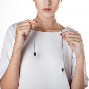 KATEŘINA REICHOVÁ náhrdelník STICK double modrý