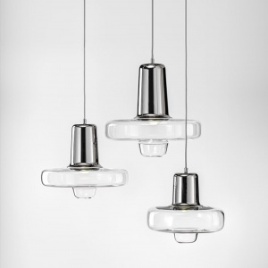 LASVIT závěsné svítidlo Spin Light velké stříbrné