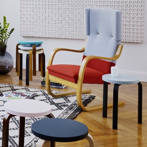 ARTEK stolička Stool 60 žlutá/přírodní