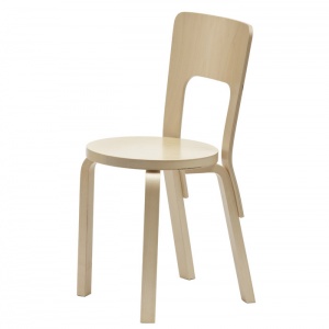 ARTEK židle Chair 66 černá/přírodní