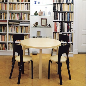 ARTEK židle Chair 66 černá/přírodní