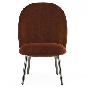 NORMANN COPENHAGEN křeslo Ace Black Metallic samet