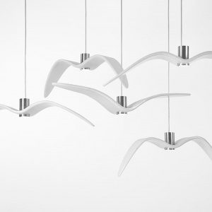 BROKIS závěsné svítidlo Night Birds I opál