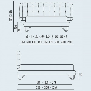 NOCTIS postel Hug 05 Low H17 180x200