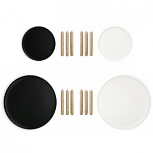 NORMANN COPENHAGEN odkládací stolek Tablo obdélníkový černá/přírodní
