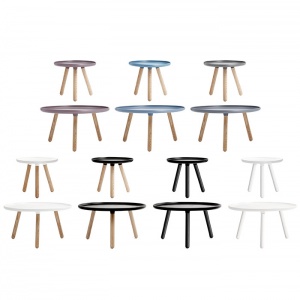 NORMANN COPENHAGEN odkládací stolek Tablo kulatý velký modrá/přírodní