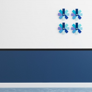 NORMANN COPENHAGEN nástěnné hodiny Watch Me bílé