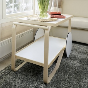 ARTEK čajový stolek 901 černý/přírodní