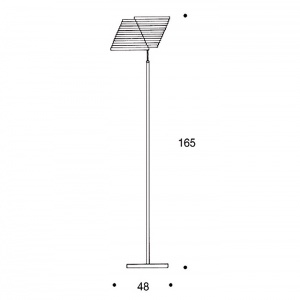 ARTEK stojací lampa A810 mosaz