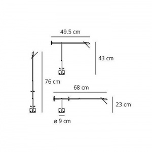 ARTEMIDE stolní lampa Tizio micro černá