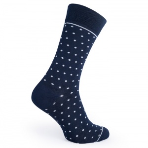 V PÁRU ponožky Navy Dotty vel. L
