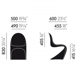 VITRA židle Panton Chair Classic červená