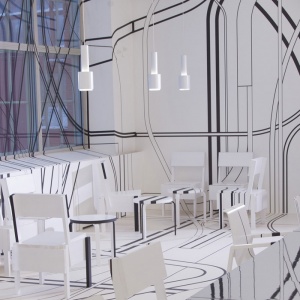 ARTEK závěsné svítidlo A110 bílé s mosazí