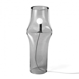stojací lampa Press kouřová malá