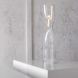 LASVIT stojací lampa Press čirá malá