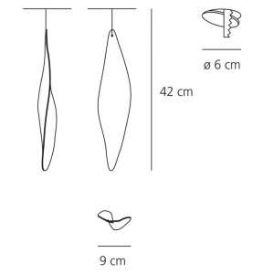 ARTEMIDE závěsné svítidlo Cosmic Leaf mini