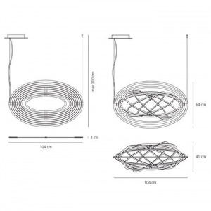 ARTEMIDE závěsné svítidlo Copernico hliníkové