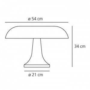 ARTEMIDE stolní lampa Nesso bílá