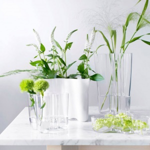 IITTALA váza Savoy 160 mm tmavě šedá