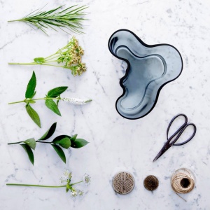 IITTALA váza Savoy 160 mm tmavě šedá