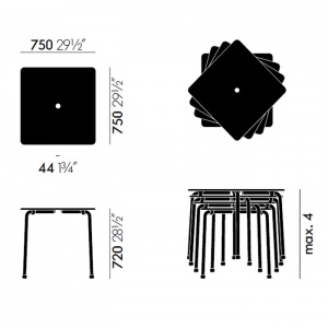 VITRA stůl Davy Table