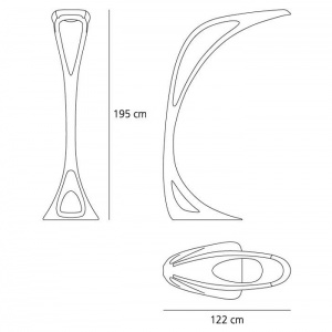 ARTEMIDE stojací lampa Genesy bílá