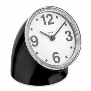 ALESSI stolní hodiny Cronotime černé