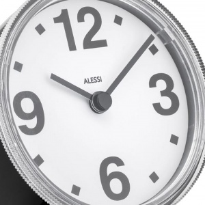 ALESSI stolní hodiny Cronotime černé