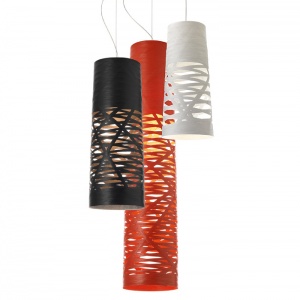 FOSCARINI závěsné svítidlo Tress střední černé