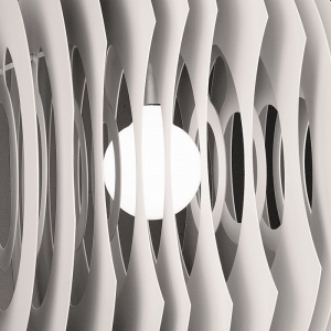 FOSCARINI závěsné svítidlo Supernova XL matný hliník