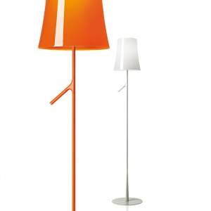 FOSCARINI stojací lampa Birdie šedá