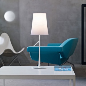 FOSCARINI stolní lampa Birdie oranžová