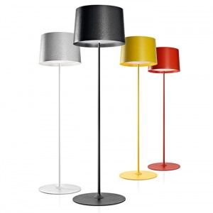 FOSCARINI stojací lampa Twiggy Lettura bílá