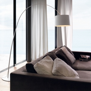 FOSCARINI stojací lampa Twiggy bílá
