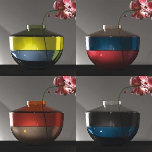 KARTELL váza Shibuya oranžová
