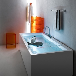 KARTELL by Laufen držák na ručník Rail dlouhý modrý