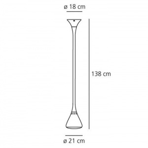 ARTEMIDE závěsné svítidlo Pipe