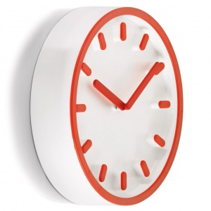 nástěnné hodiny Tempo oranžové