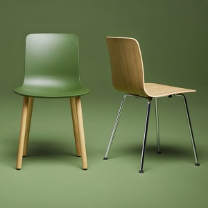 VITRA židle HAL Wood hnědá
