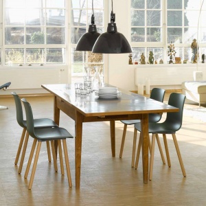 VITRA židle HAL Wood oranžová